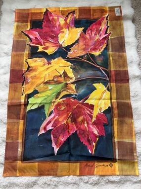 TOLAND Fall Garden Flag - Autumn Leaves by Michal Sparks - Made in Louisiana USA